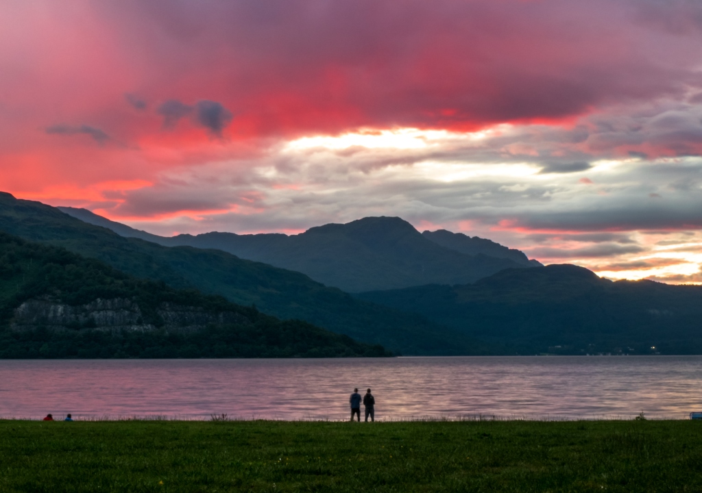 Couple on a loch