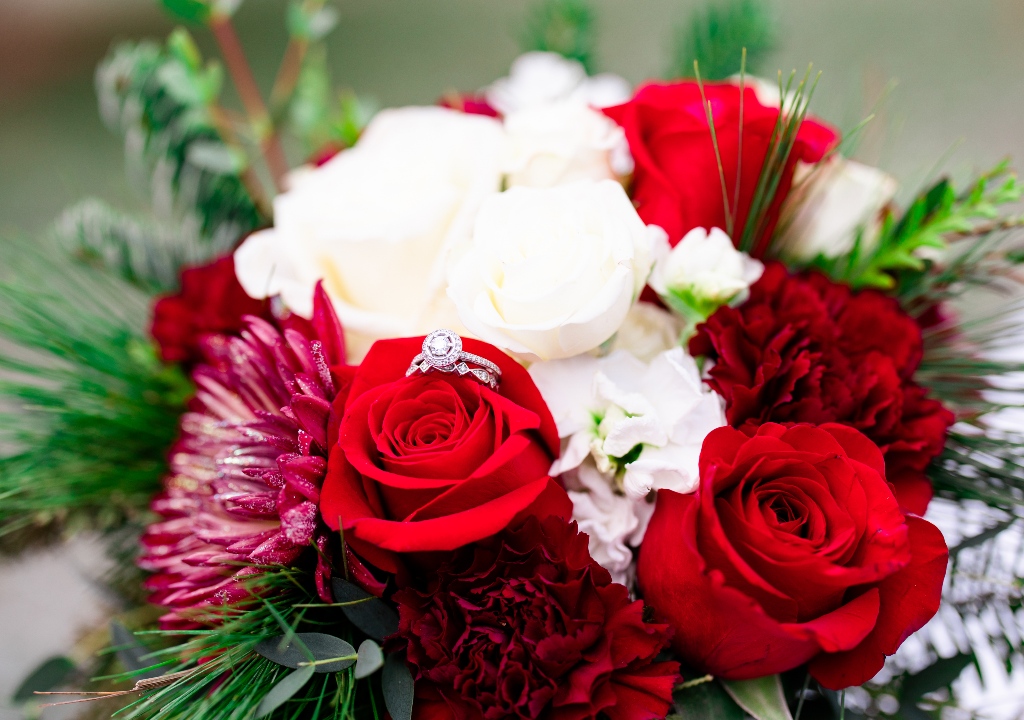 Winter wedding bouquet