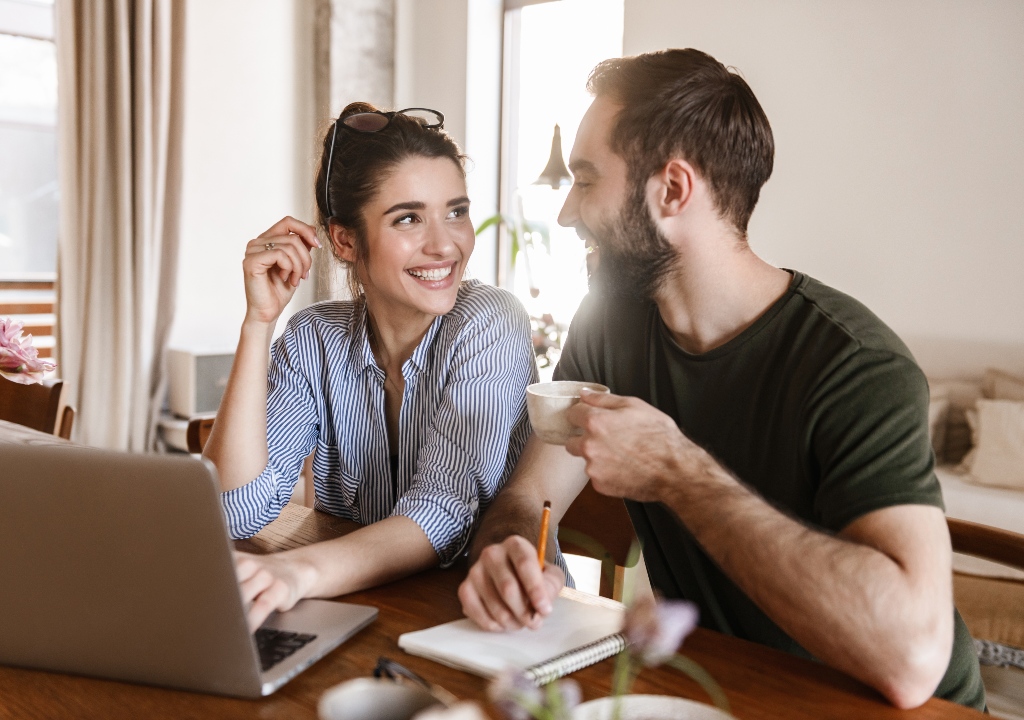 Couple making plans