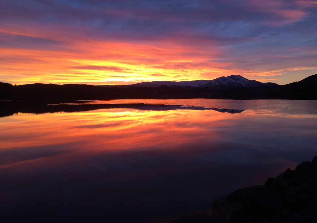 Loch Venachar at sunset