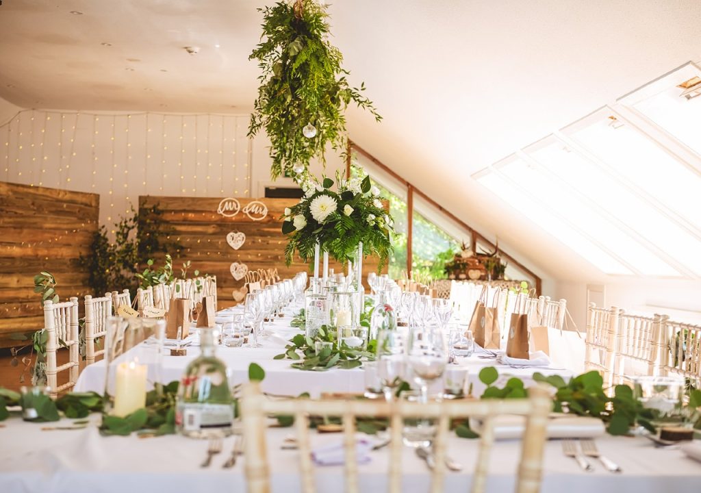 Rustic table dressed